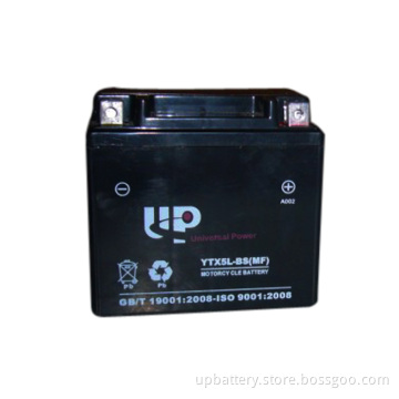 Motorcycle Battery Sealed Maintenance Free Ytx5l-Bs (MF) 12V 4ah